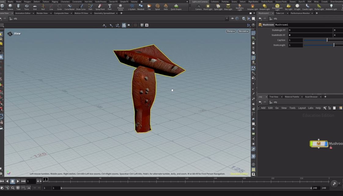 Procedural Mushroom Generation in Houdini